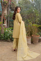 Solène - Radiant Lime Green Embroidered 3PC Suit