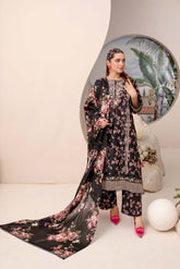 EMBROIDERED PRINTED LAWN 3PC SUIT