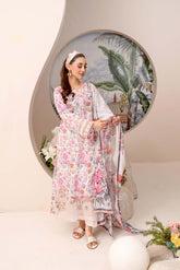 EMBROIDERED PRINTED LAWN 3PC SUIT