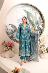 EMBROIDERED PRINTED LAWN 3PC SUIT