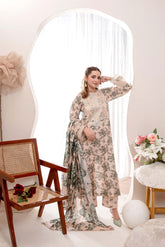 EMBROIDERED PRINTED LAWN 3PC SUIT