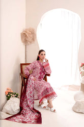 EMBROIDERED PRINTED LAWN 3PC SUIT