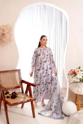 EMBROIDERED PRINTED LAWN 3PC SUIT