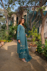 Aquaria - Emerald Grace Embroidered 3PC Suit
