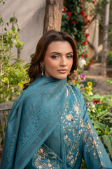Aquaria - Emerald Grace Embroidered 3PC Suit