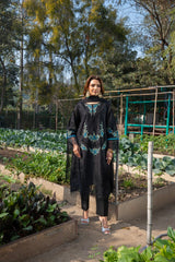 Edén - Mystical Black Embroidered 3PC Suit