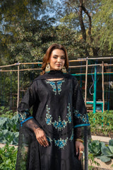 Edén - Mystical Black Embroidered 3PC Suit