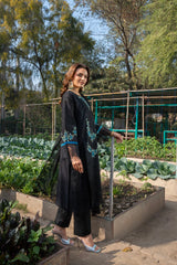 Edén - Mystical Black Embroidered 3PC Suit