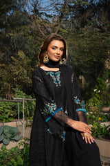 Edén - Mystical Black Embroidered 3PC Suit