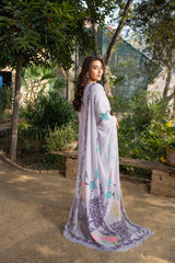 Liliora - Chic Lavender Embroidered 3PC Suit