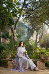 Liliora - Chic Lavender Embroidered 3PC Suit