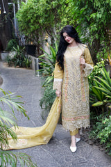 Golden Aura Set – Pink Petal Elegance