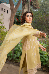 Solène - Radiant Lime Green Embroidered 3PC Suit