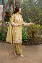 Solène - Radiant Lime Green Embroidered 3PC Suit