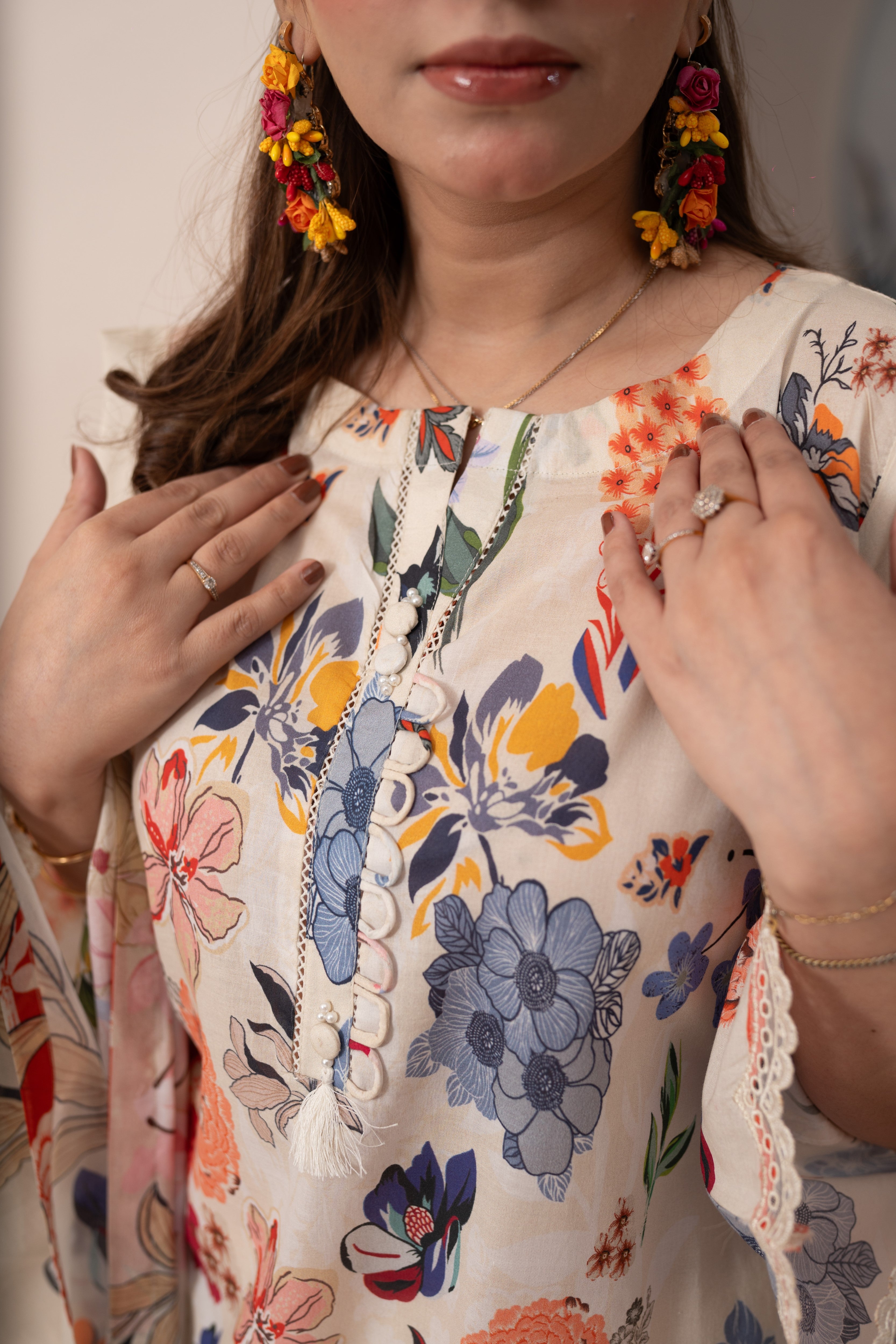 EMBROIDERED PRINTED LAWN 3PC SUIT