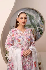 EMBROIDERED PRINTED LAWN 3PC SUIT