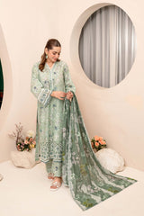 EMBROIDERED PRINTED LAWN 3PC SUIT