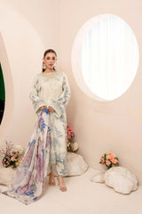 EMBROIDERED PRINTED LAWN 3PC SUIT