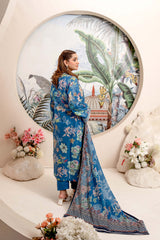 EMBROIDERED PRINTED LAWN 3PC SUIT