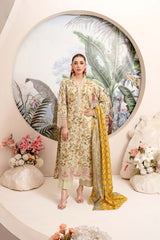 EMBROIDERED PRINTED LAWN 3PC SUIT