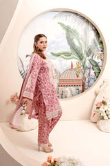 EMBROIDERED PRINTED LAWN 3PC SUIT