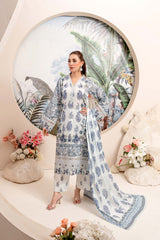 EMBROIDERED PRINTED LAWN 3PC SUIT