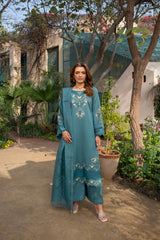 Aquaria - Emerald Grace Embroidered 3PC Suit