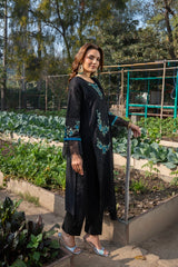 Edén - Mystical Black Embroidered 3PC Suit